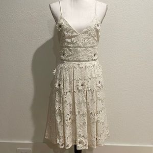 White Daisy Flower Dress